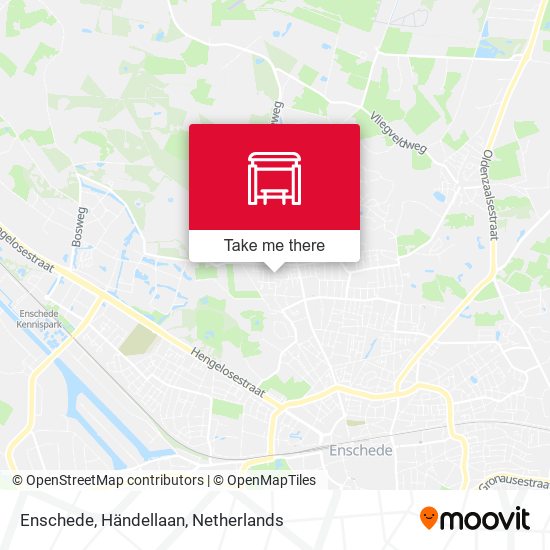 Enschede, Händellaan map