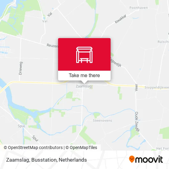 Zaamslag, Busstation map