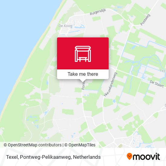 Texel, Pontweg-Pelikaanweg Karte