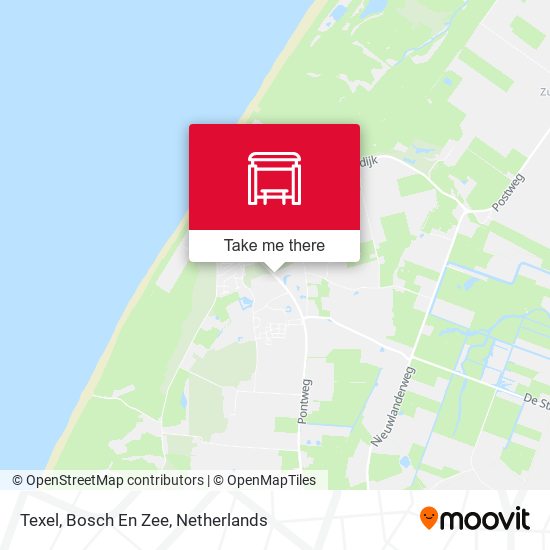 Texel, Bosch En Zee map