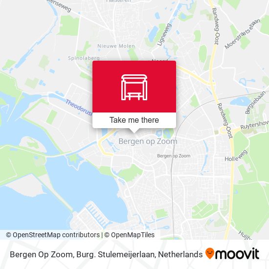 Bergen Op Zoom, Burg. Stulemeijerlaan map