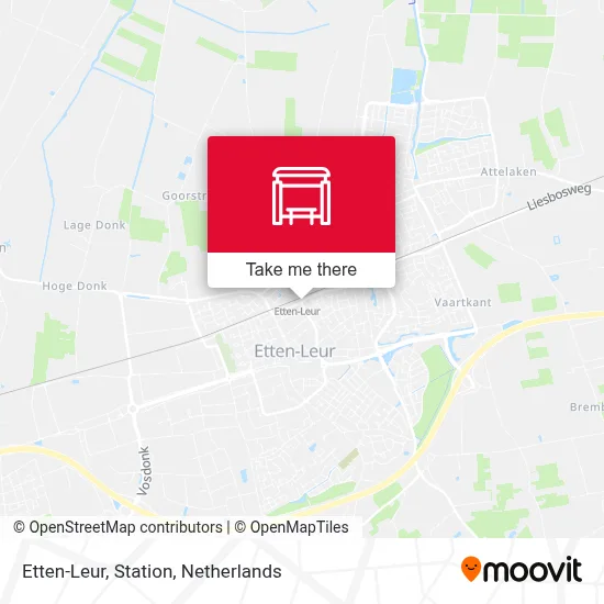 Etten-Leur, Station map