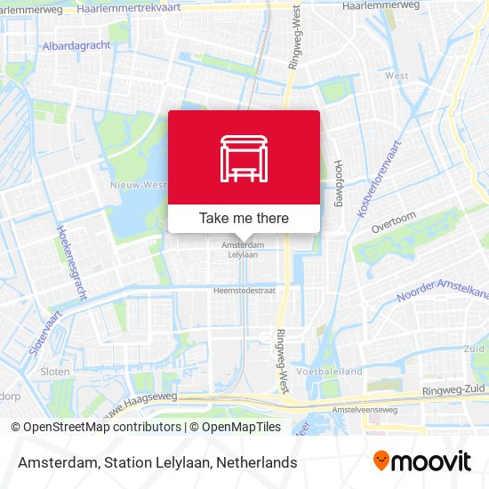 Amsterdam, Station Lelylaan map