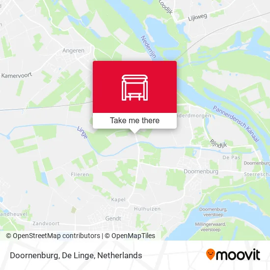 Doornenburg, De Linge Karte