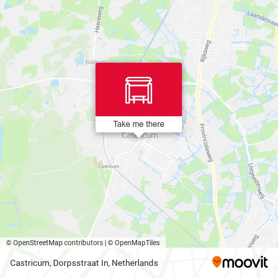 Castricum, Dorpsstraat In map