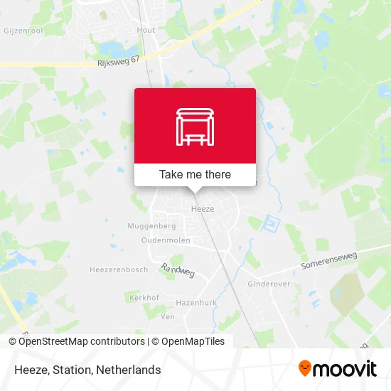 Heeze, Station map