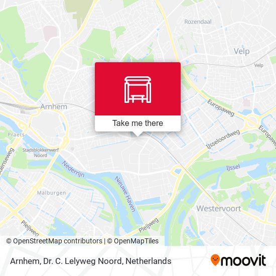 Arnhem, Dr. C. Lelyweg Noord map