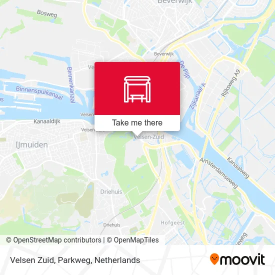 Velsen Zuid, Parkweg map