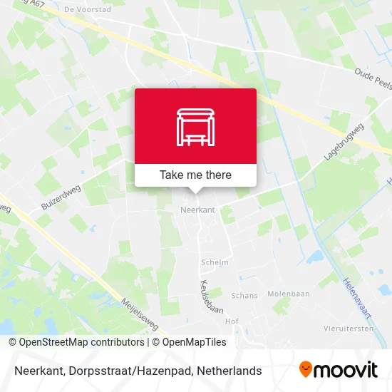 Neerkant, Dorpsstraat/Hazenpad map