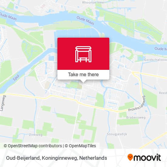 Oud-Beijerland, Koninginneweg map