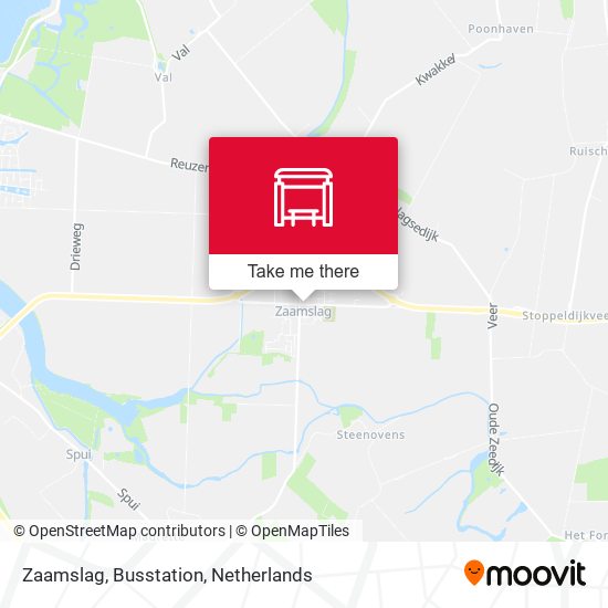Zaamslag, Busstation map