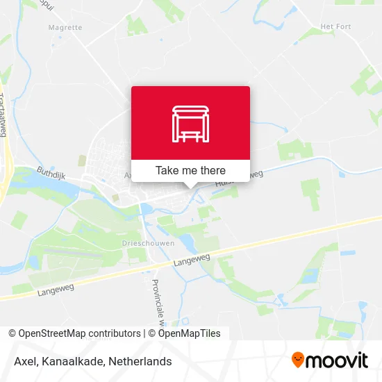 Axel, Kanaalkade map