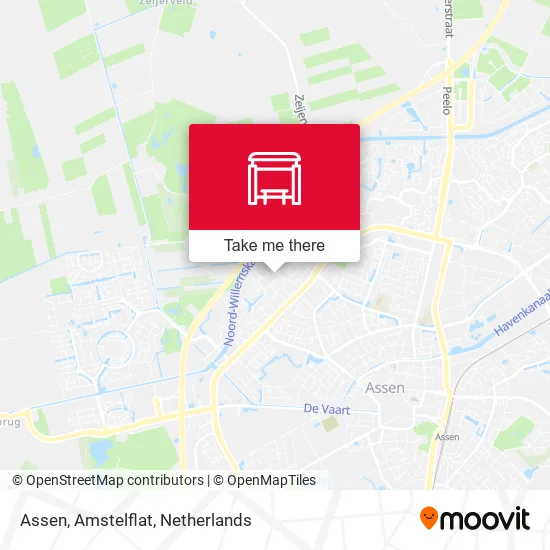 Assen, Amstelflat map