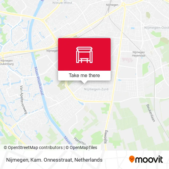 Nijmegen, Kam. Onnesstraat Karte