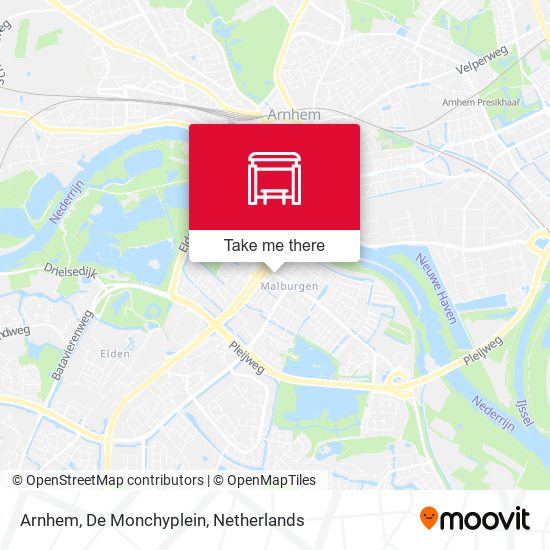 Arnhem, De Monchyplein Karte