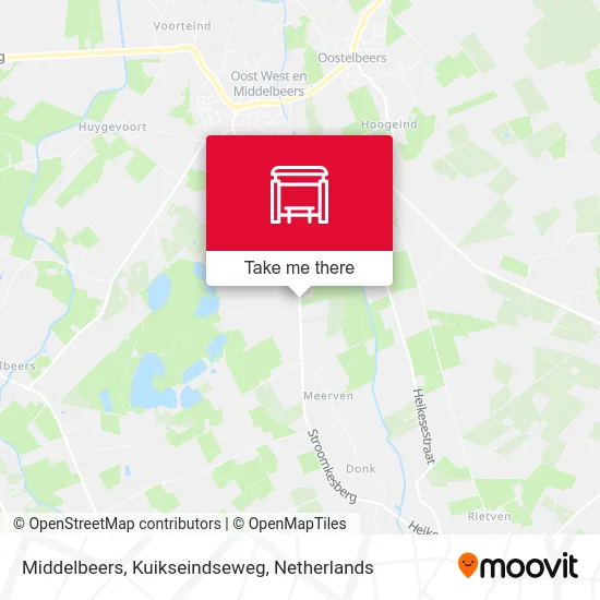 Middelbeers, Kuikseindseweg Karte