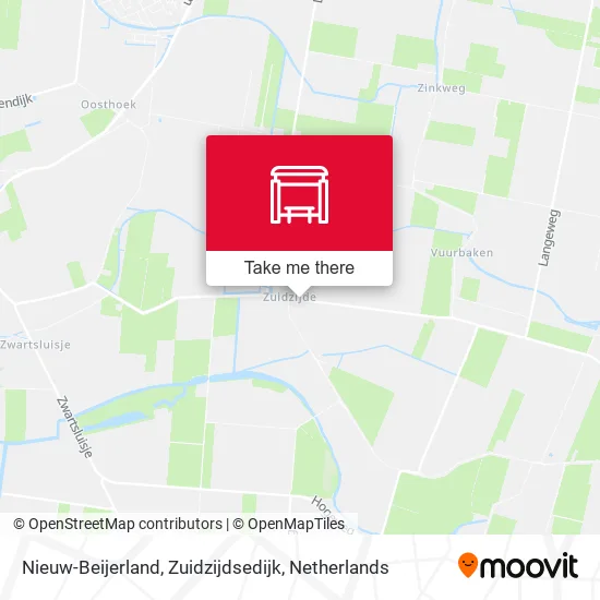 Nieuw-Beijerland, Zuidzijdsedijk map