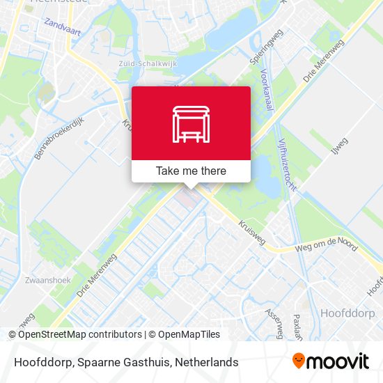 Hoofddorp, Spaarne Gasthuis Karte