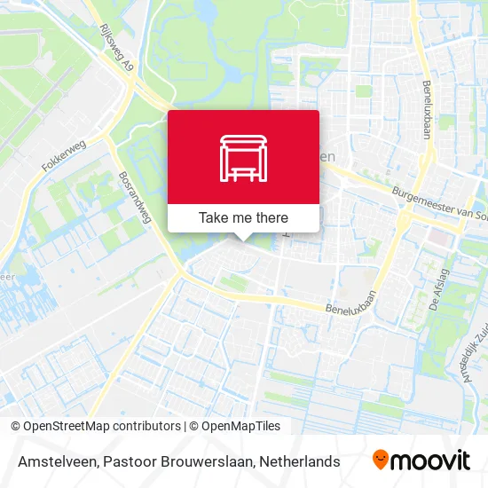 Amstelveen, Pastoor Brouwerslaan map