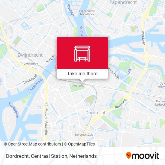 Dordrecht, Centraal Station map