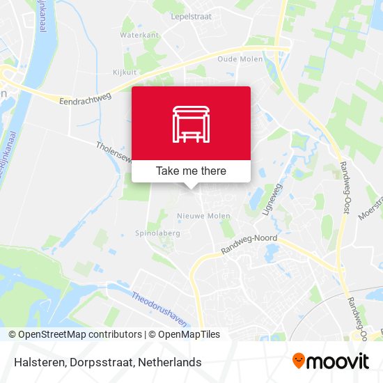 Halsteren, Dorpsstraat map