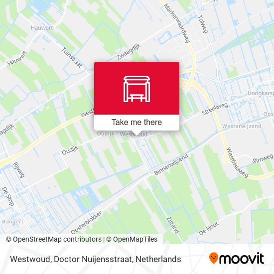 Westwoud, Doctor Nuijensstraat Karte