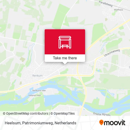 Heelsum, Patrimoniumweg map