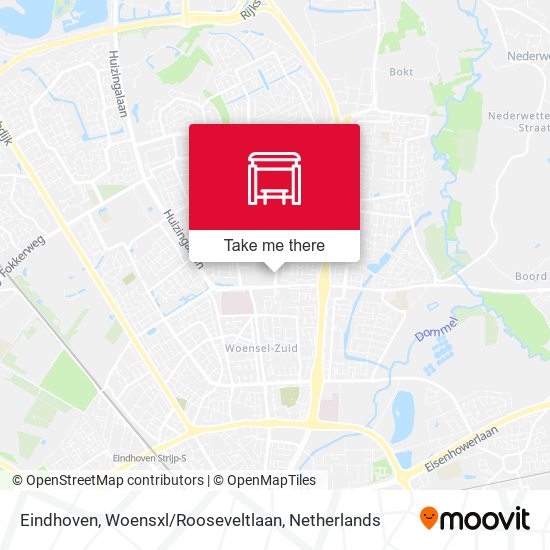 Eindhoven, Woensxl / Rooseveltlaan map