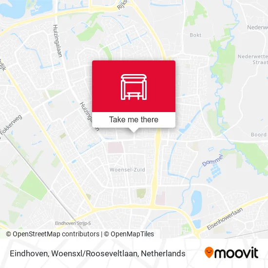 Eindhoven, Woensxl / Rooseveltlaan map