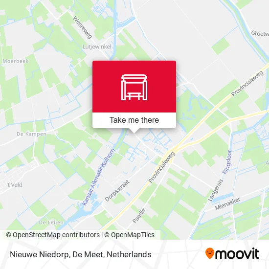 Nieuwe Niedorp, De Meet map