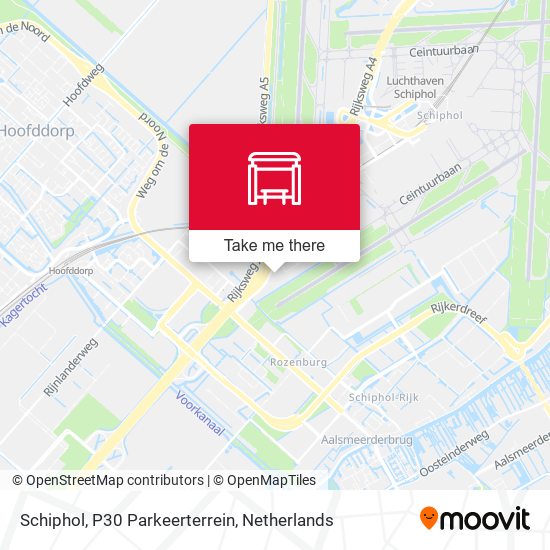 Schiphol, P30 Parkeerterrein map