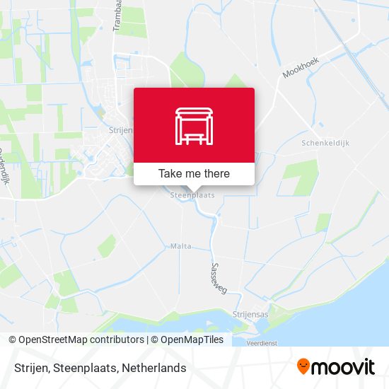 Strijen, Steenplaats map