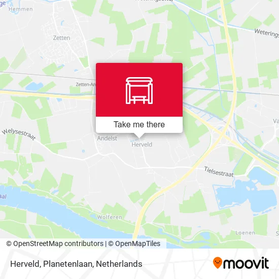 Herveld, Planetenlaan Karte