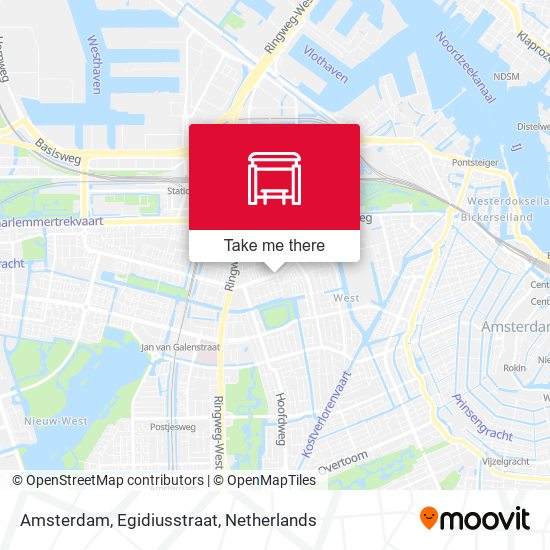 Amsterdam, Egidiusstraat map