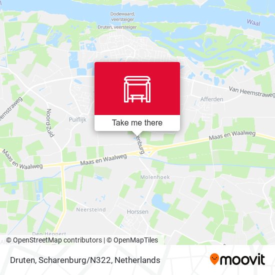 Druten, Scharenburg/N322 map