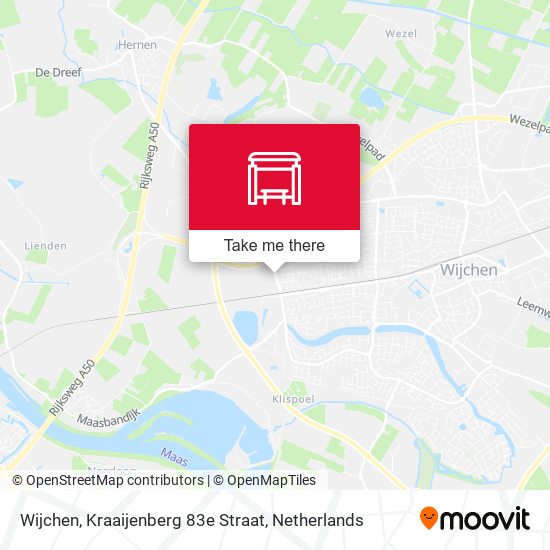 Wijchen, Kraaijenberg 83e Straat Karte