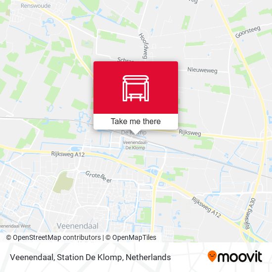 Veenendaal, Station De Klomp map