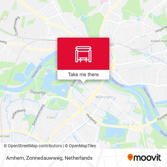 Arnhem, Zonnedauwweg map