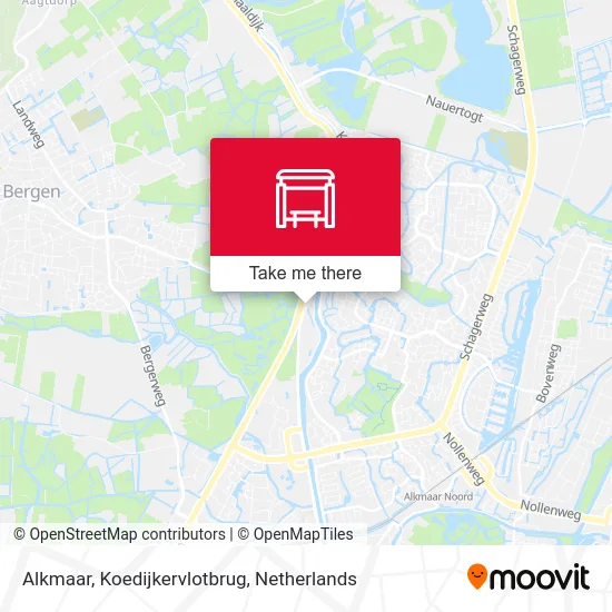Alkmaar, Koedijkervlotbrug map