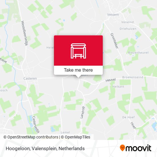Hoogeloon, Valensplein map