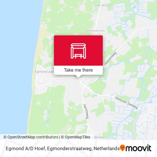 Egmond A / D Hoef, Egmonderstraatweg map