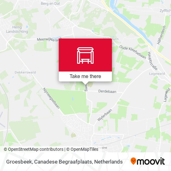 Groesbeek, Canadese Begraafplaats map