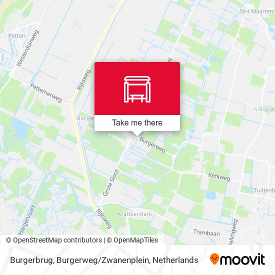 Burgerbrug, Burgerweg / Zwanenplein map