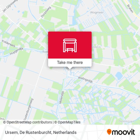Ursem, De Rustenburcht map