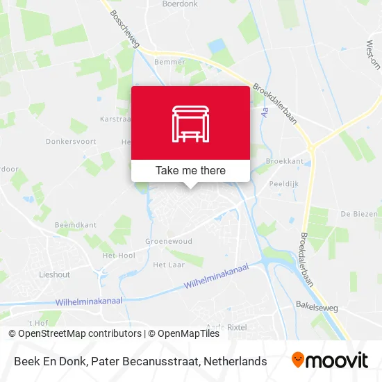 Beek En Donk, Pater Becanusstraat map