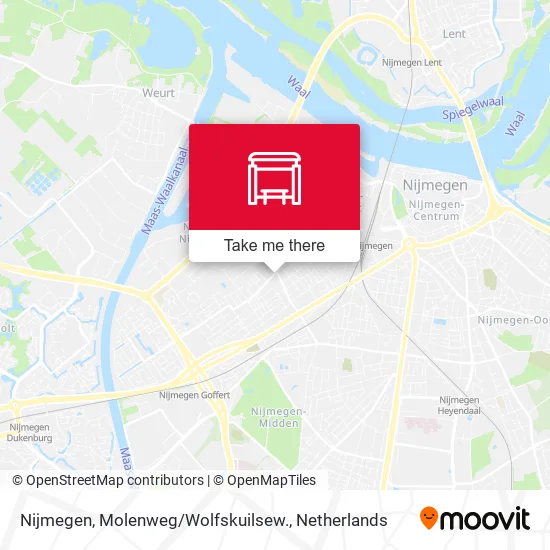 Nijmegen, Molenweg / Wolfskuilsew. map