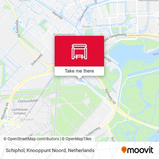 Schiphol, Knooppunt Noord map