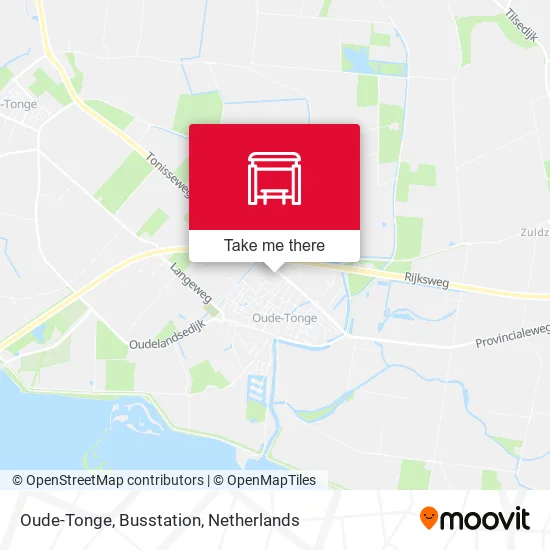 Oude-Tonge, Busstation map