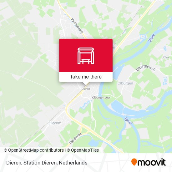 Dieren, Station Dieren map