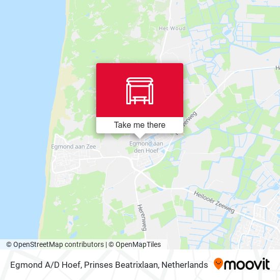 Egmond A / D Hoef, Prinses Beatrixlaan map